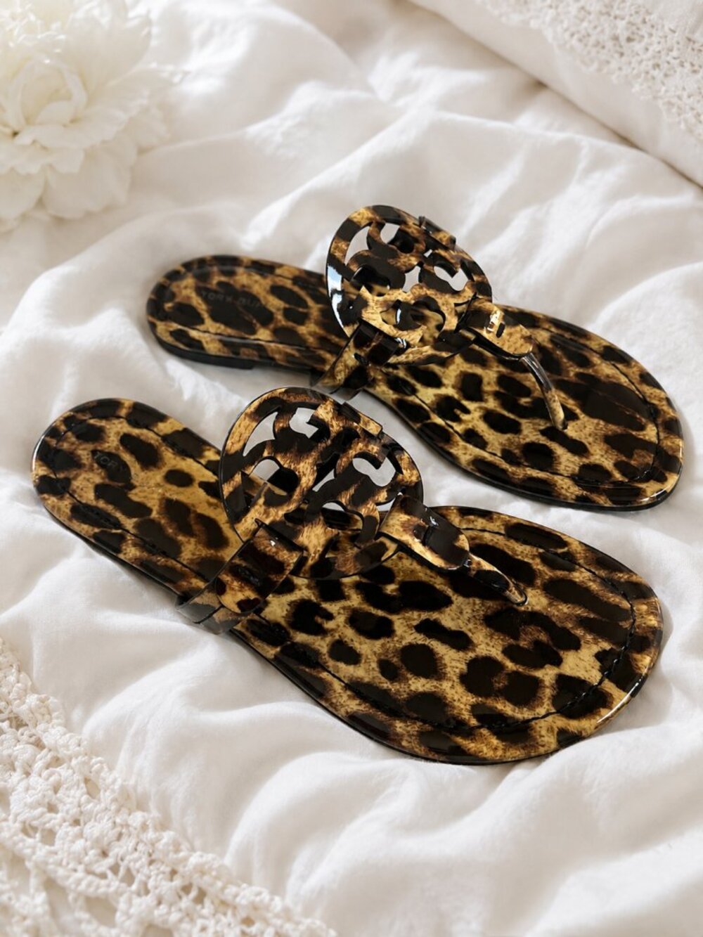 Tory Burch Leopard Print Miller Sandals - Picture 3 of 8